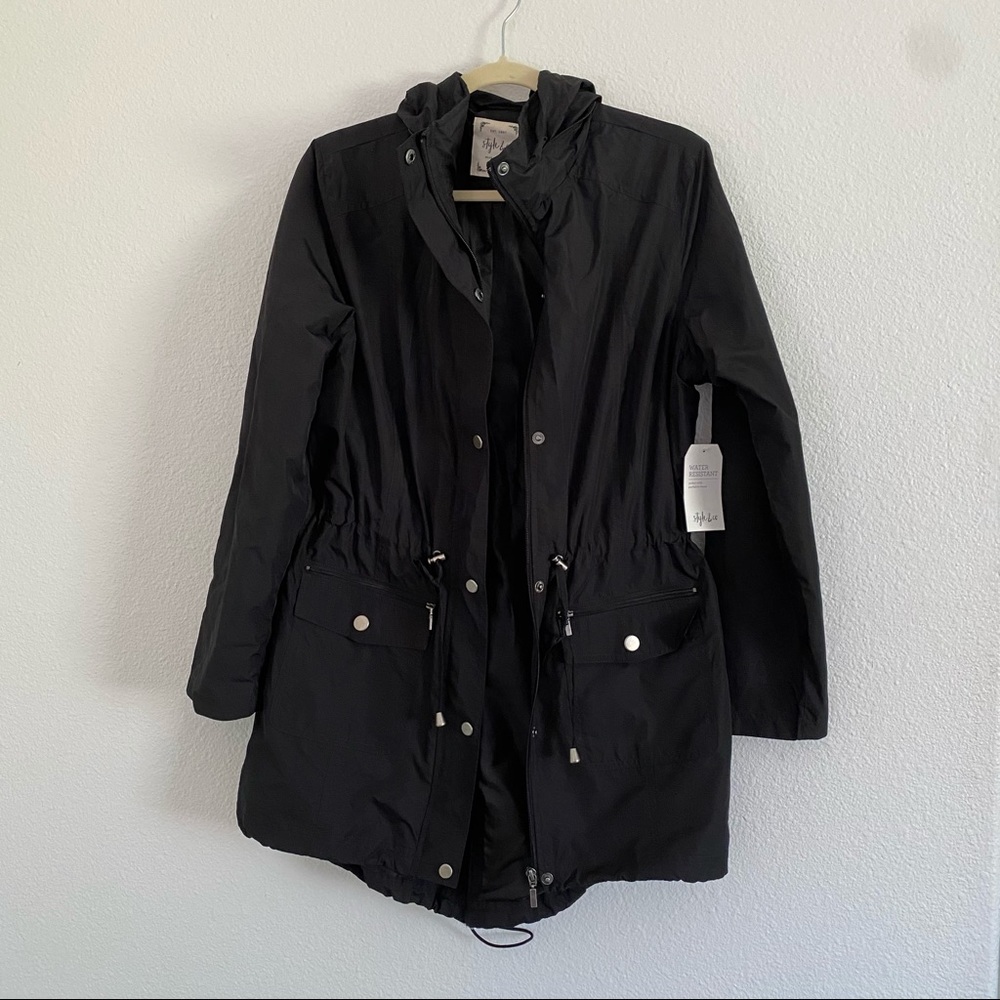 Style & Co anorak jacket black